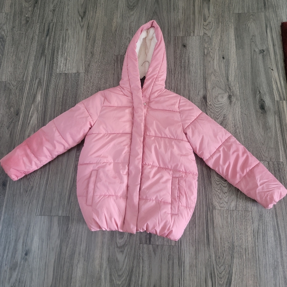 Old Navy Pink Puffer Jacket for Kids - Picture 1 of 7
